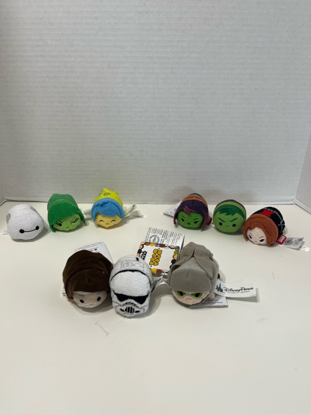 DISNEY Tsum Tsum Star Wars, marvel and inside out lot of 9 toys